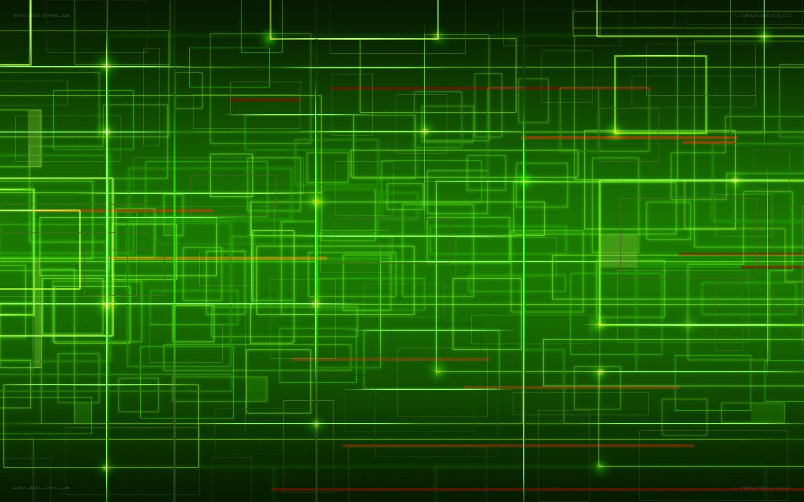 green digital grid pattern