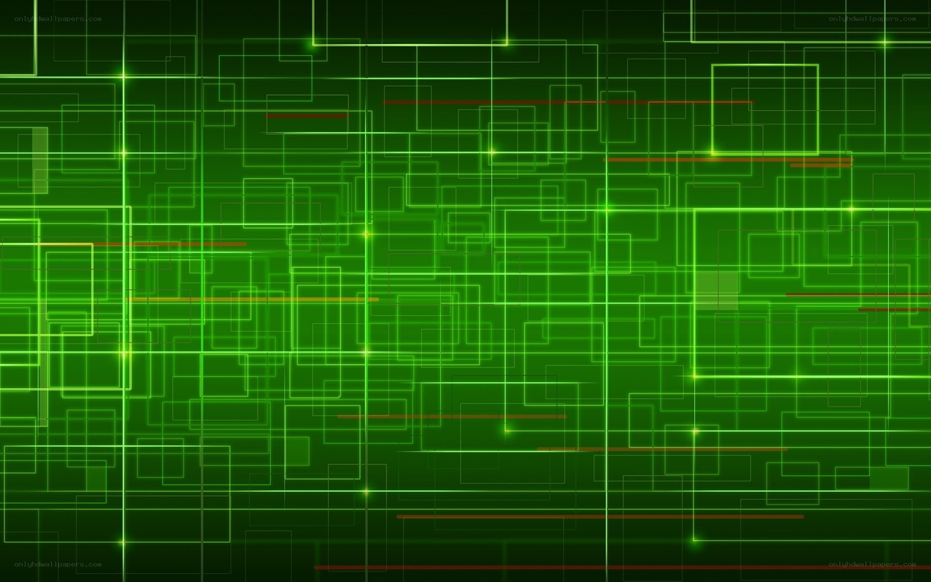 green digital grid pattern
