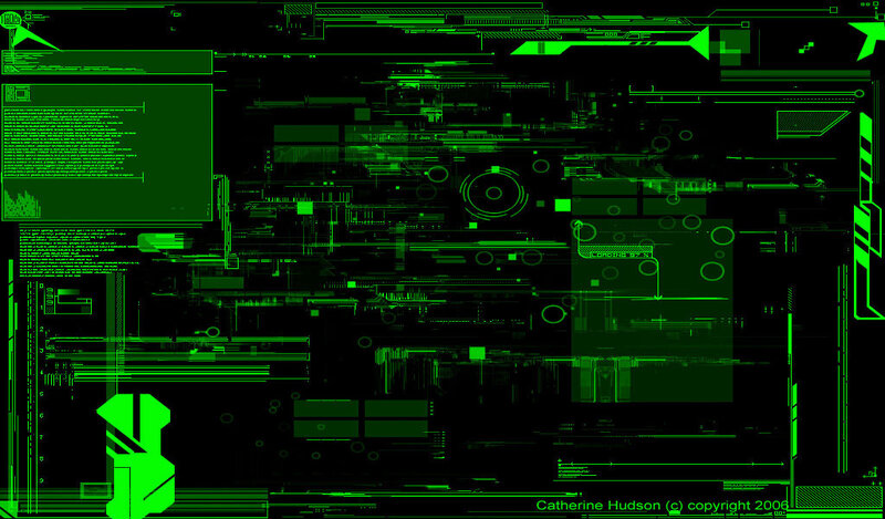 Green Digital Interface — Black