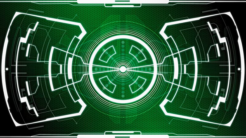 Green Digital Interface — Futuristic
