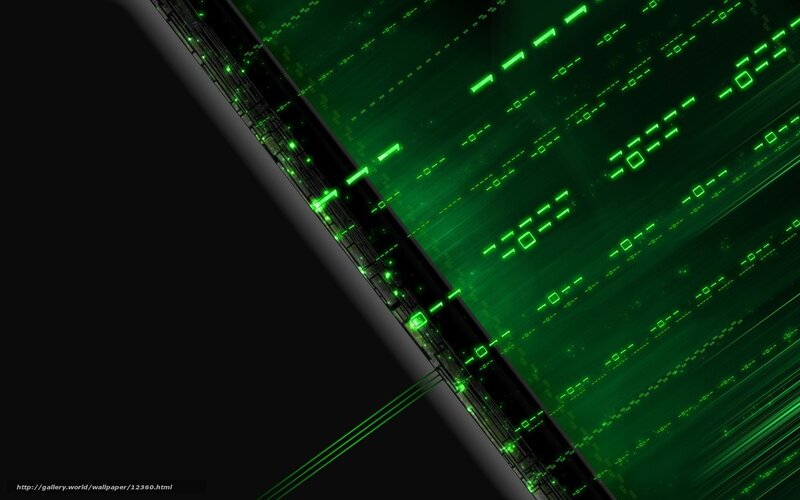 green digital matrix code