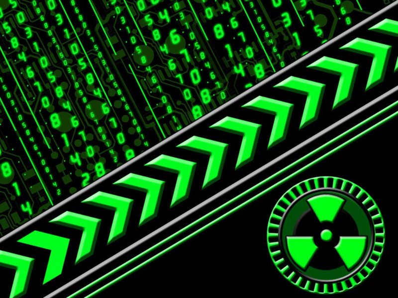 Green Digital Matrix — Futuristic