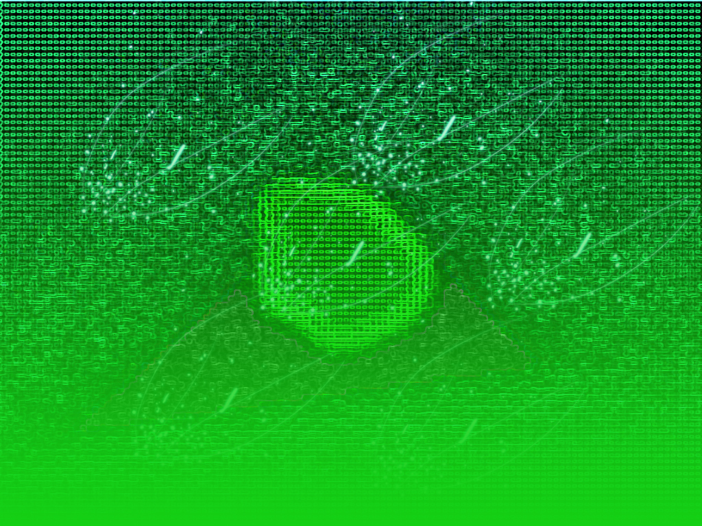 green digital matrix pattern