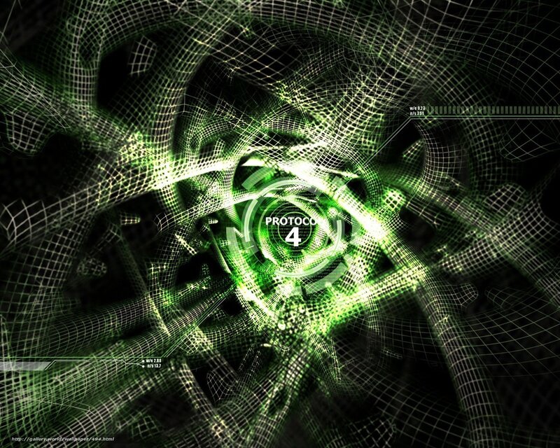 green digital network tunnel