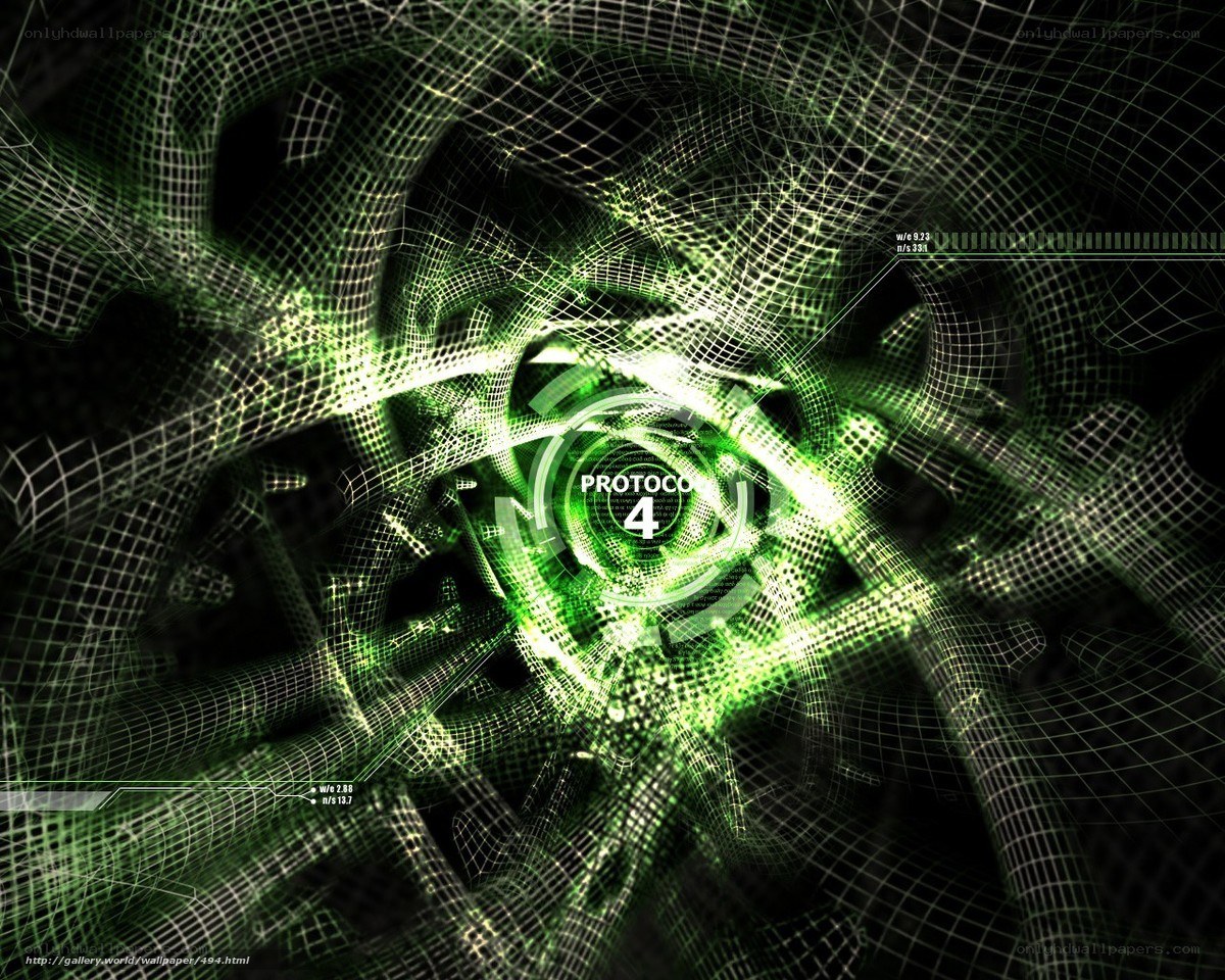 green digital network tunnel