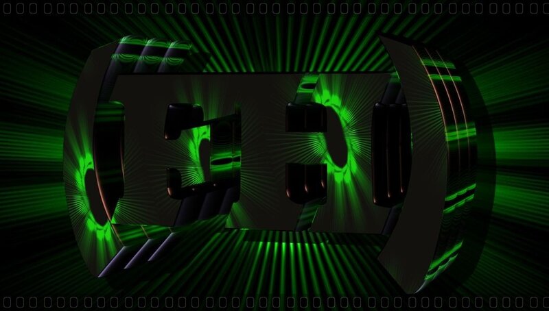 Green Digital Number 30