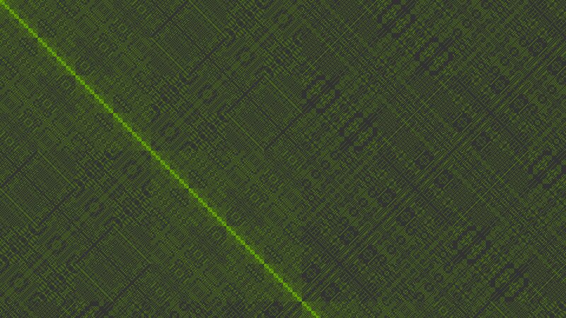 Green Digital Pattern