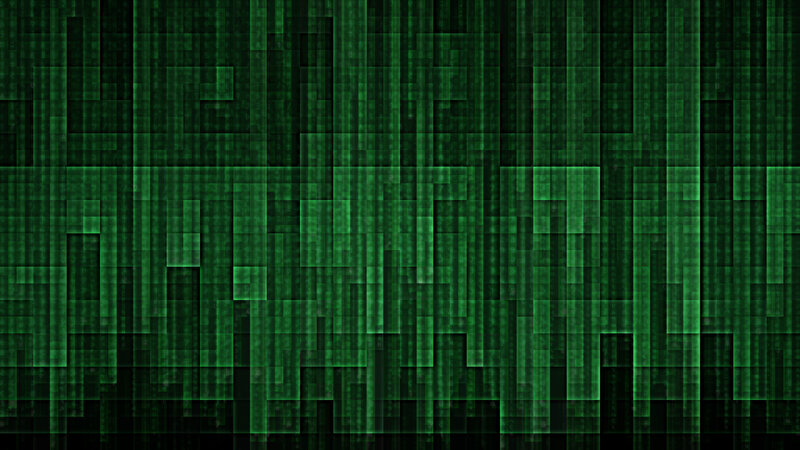 Green Digital Rain — Digital Code
