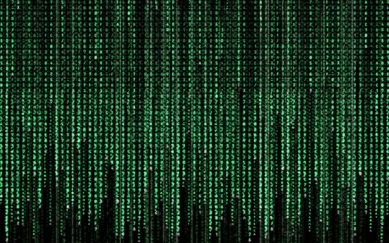 Green Digital Rain — Dramatic, Digital Art, Digital Code, Matrix Effect