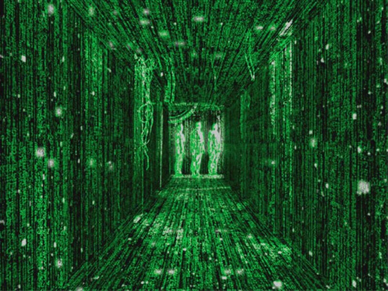 Green Digital Rain — Dramatic, Digital Art, Digital Code