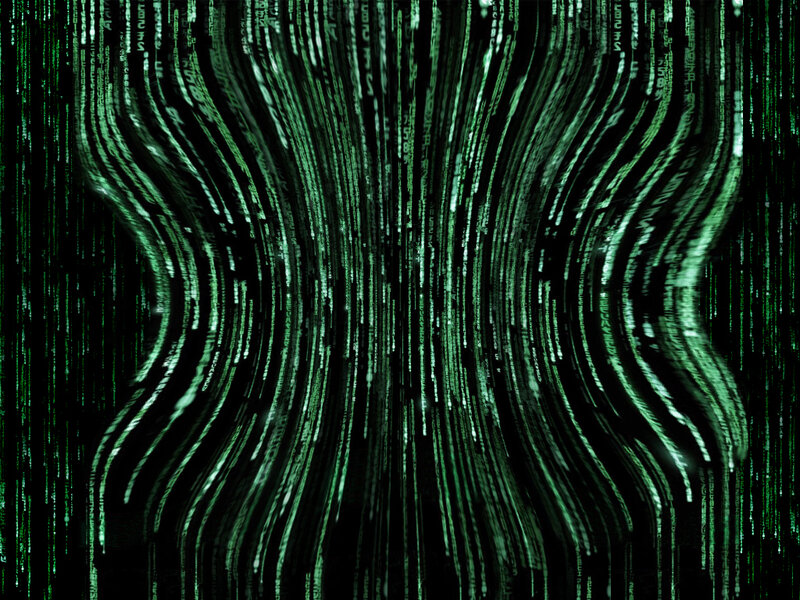 Green Digital Rain — Dramatic