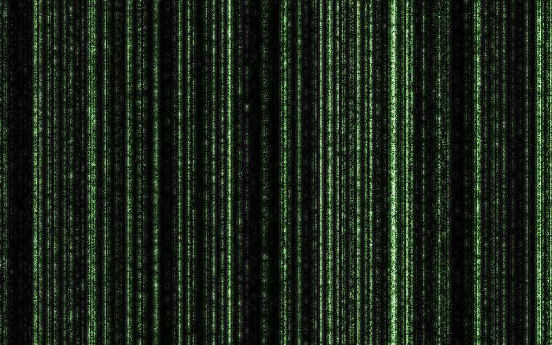 green digital rain effect