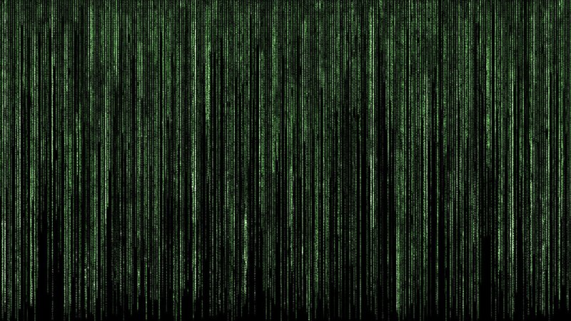 Green Digital Rain — Technological, Digital Art, Digital Code