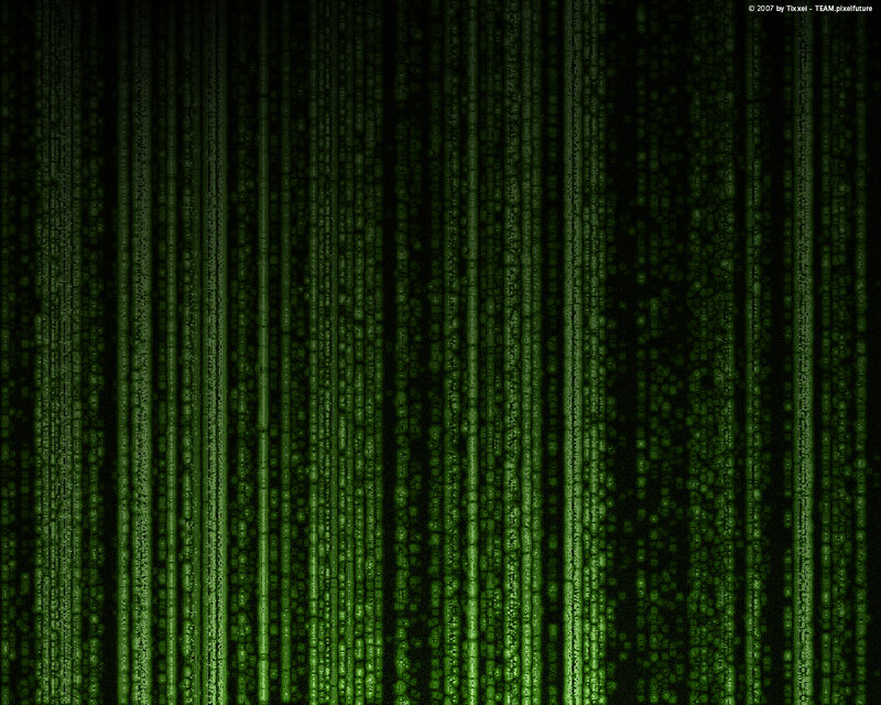 Green Digital Rain — Technological, Digital Art