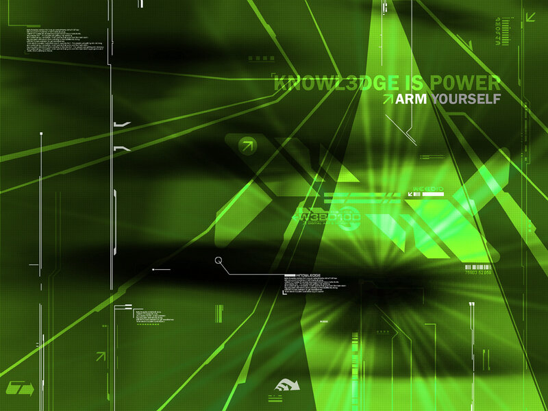 green digital technology background