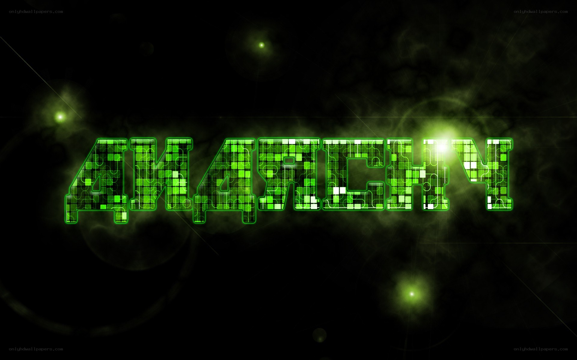 green digital text on dark background