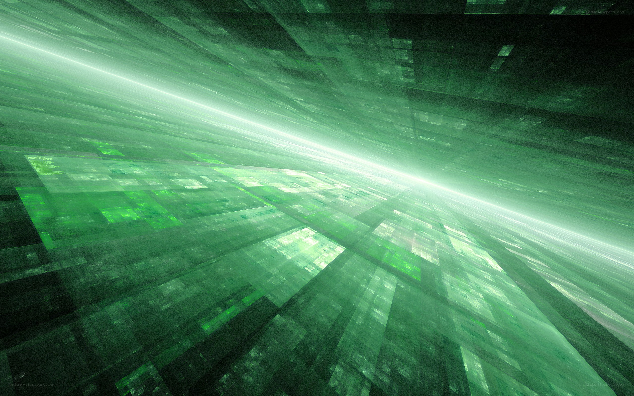 green digital tunnel