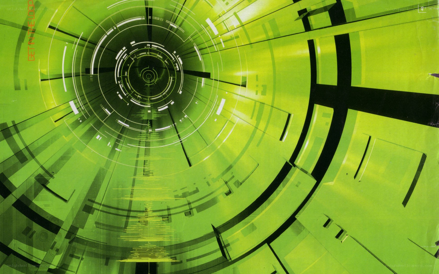green digital tunnel design