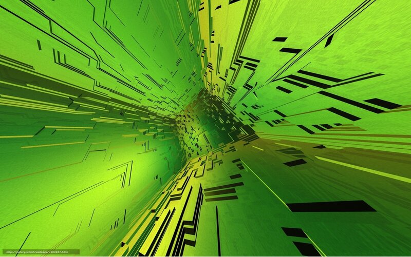 green digital tunnel