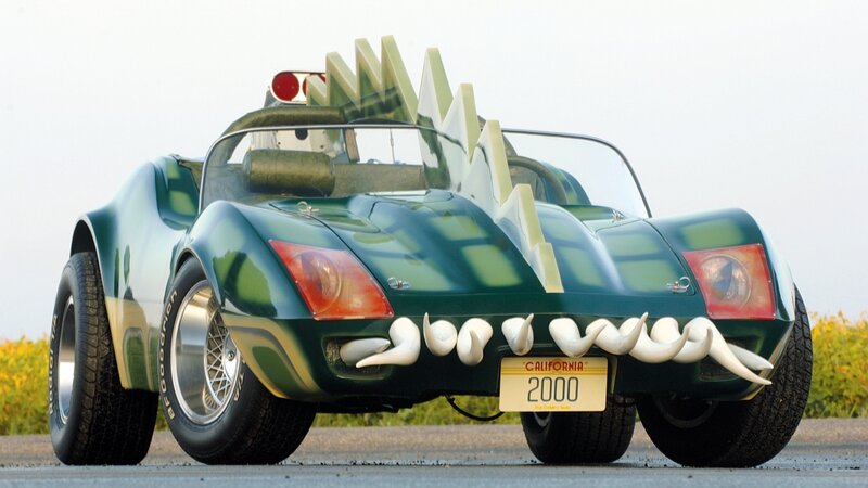 Green Dinosaur Car