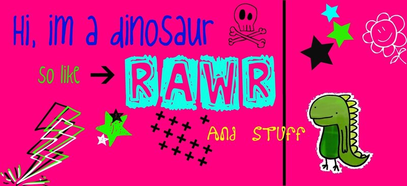 Green Dinosaur Cartoon — Pink