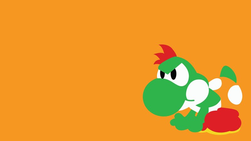 Green Dinosaur Character — Orange