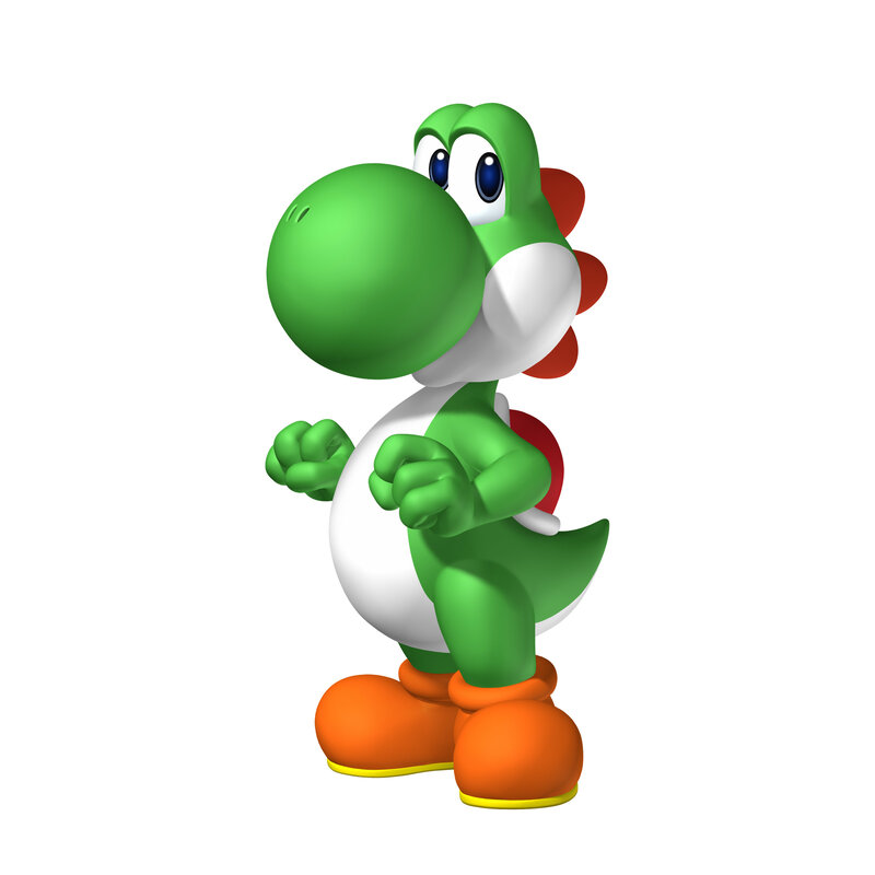 Green dinosaur character standing