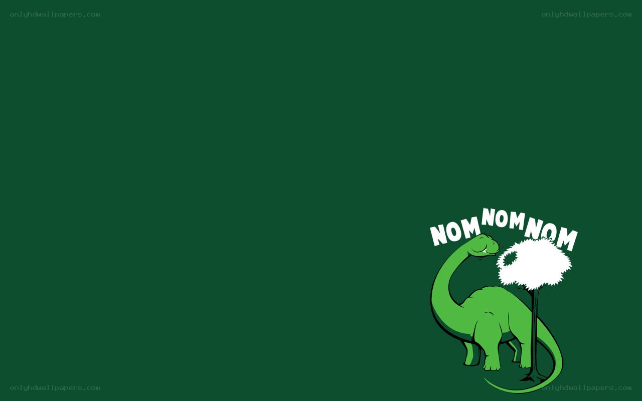green dinosaur eating plant