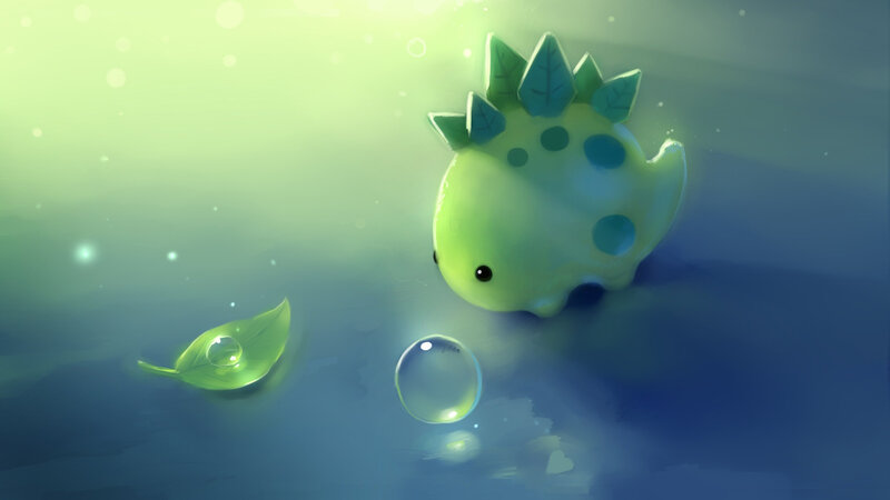 Green Dinosaur Figurine