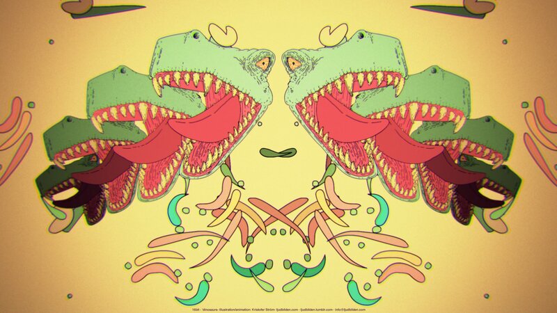 Green Dinosaur Heads