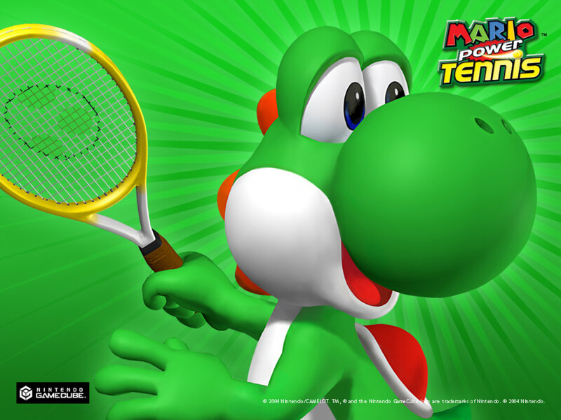 Green Dinosaur Holding Racket