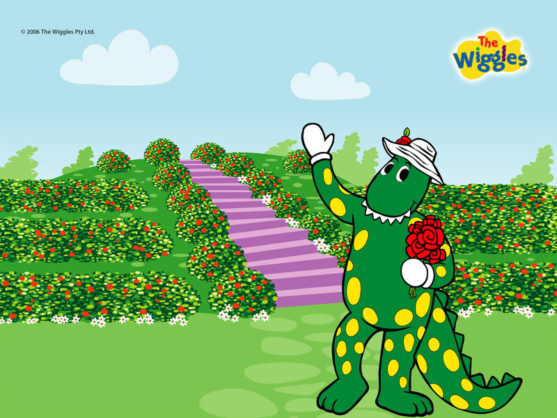 Green Dinosaur Waving