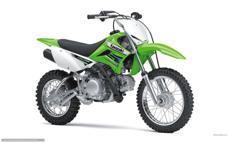 Green Dirt Bike — Neutral, Photograph, Motorcycle, Seat, Handlebars