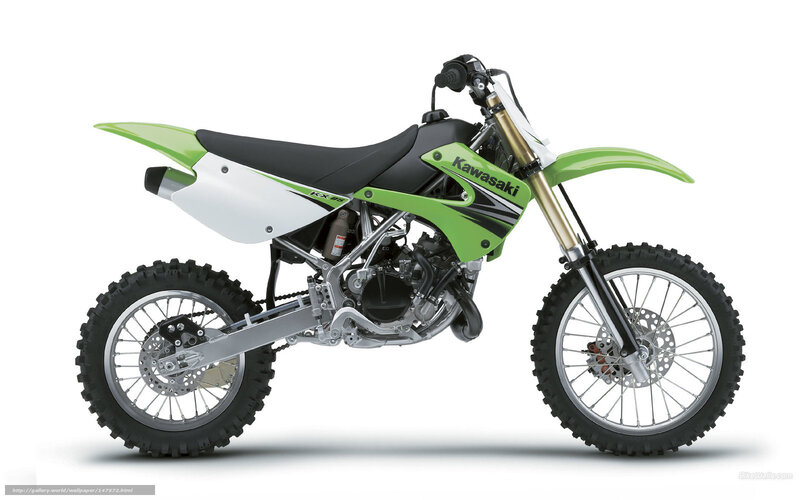 Green Dirt Bike — Neutral, Photograph