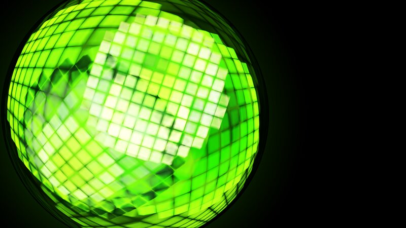 Green Disco Ball