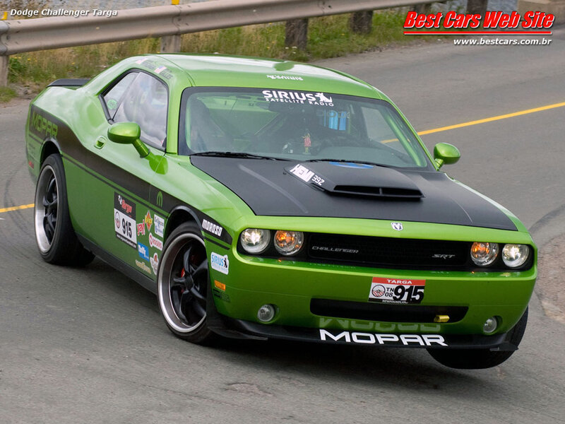 Green Dodge Challenger — Dynamic
