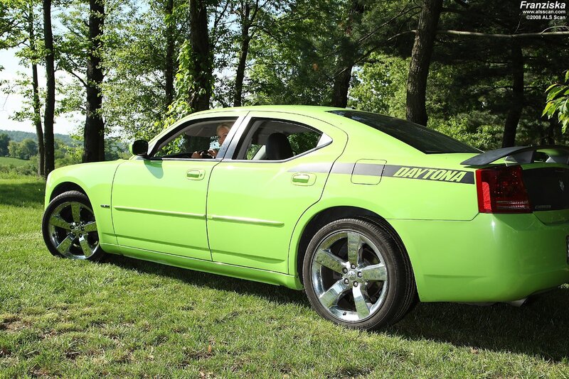 Green Dodge Charger Daytona