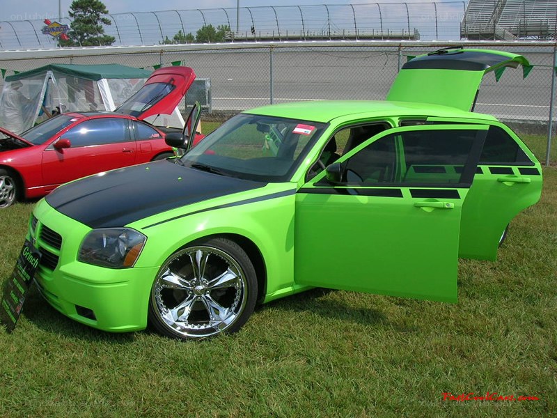 green dodge charger station wagon