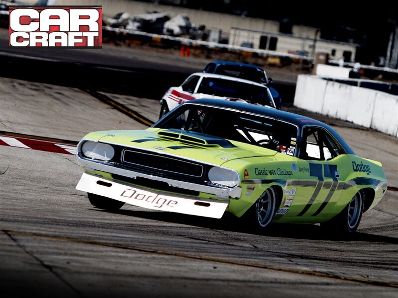 Green Dodge Muscle Car