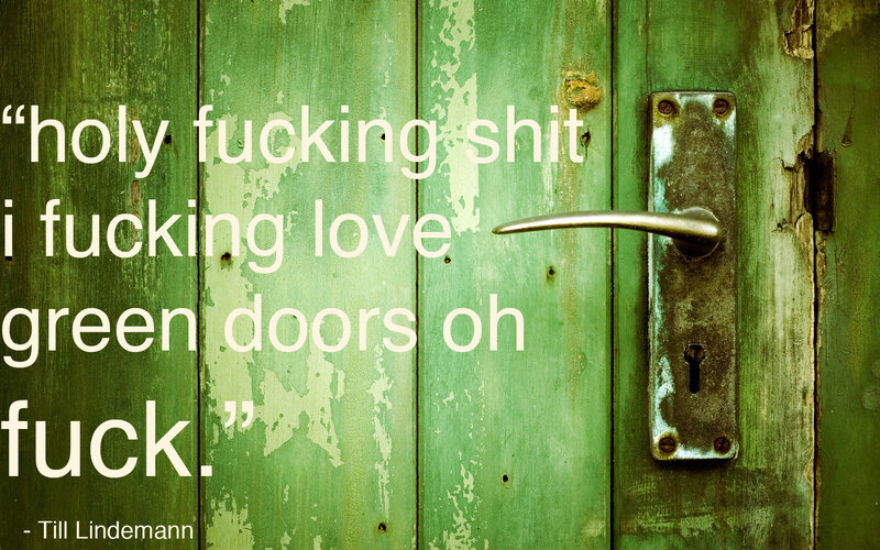 green door quote