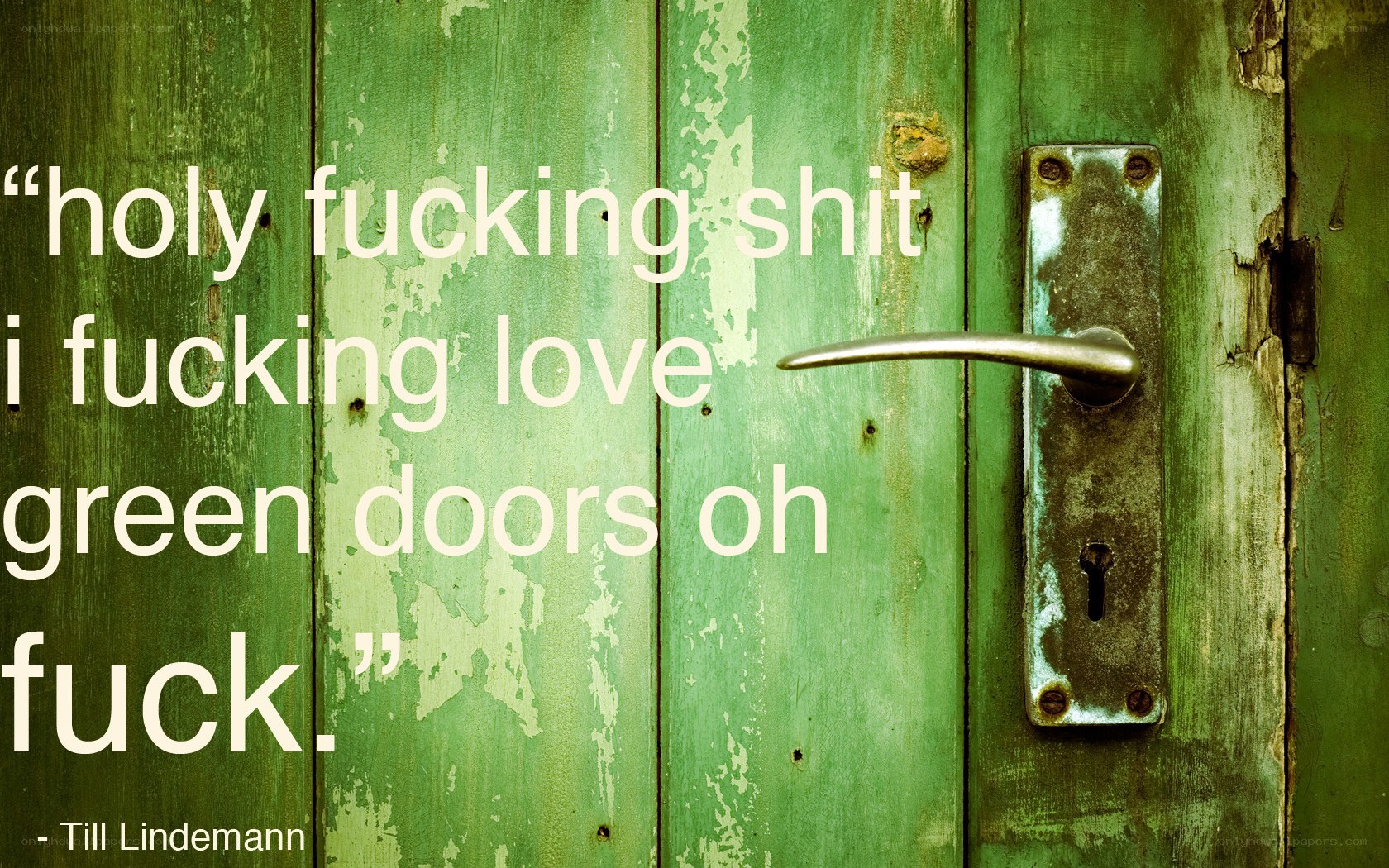 green door quote