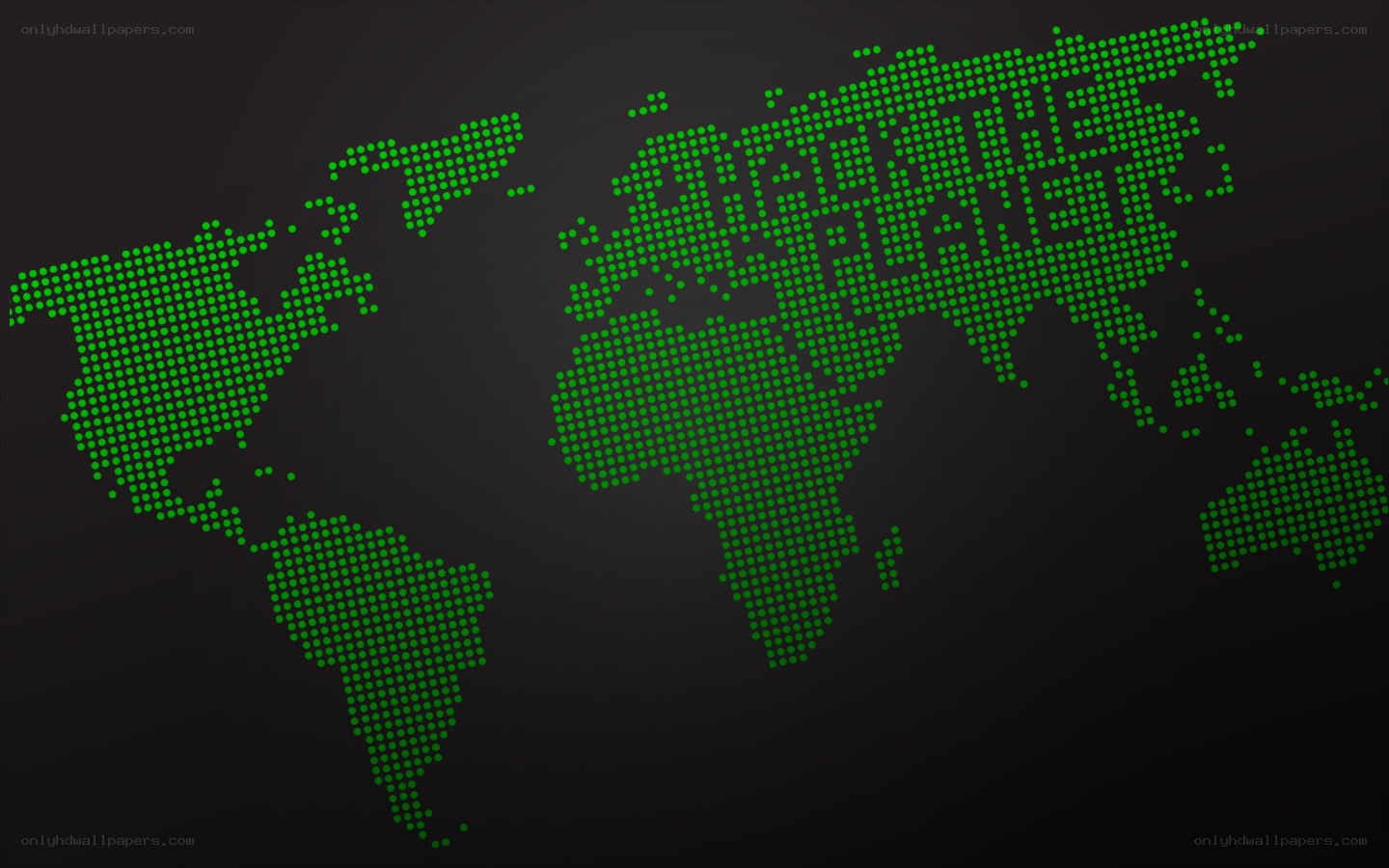 green dot world map