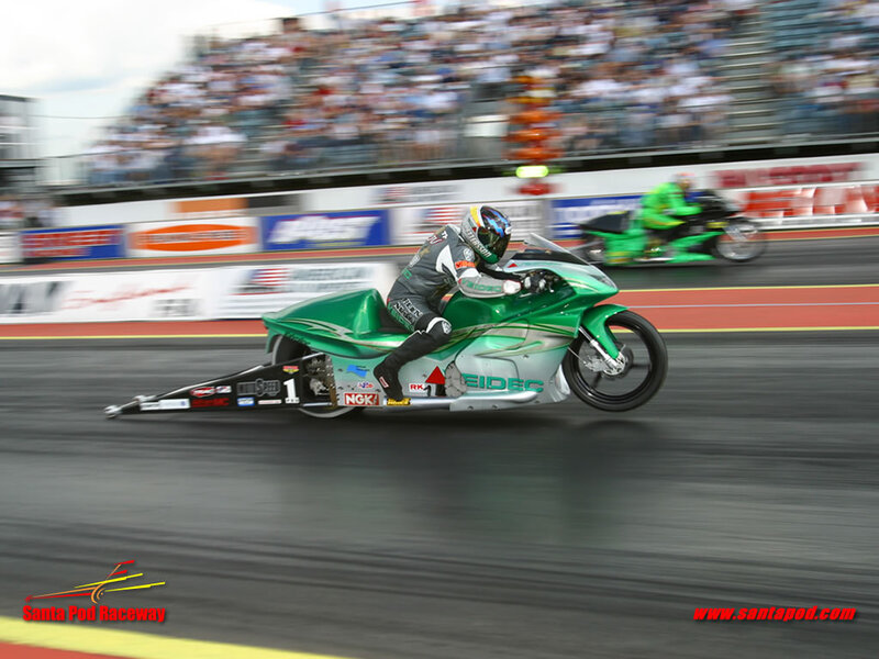 Green Drag Motorcycle