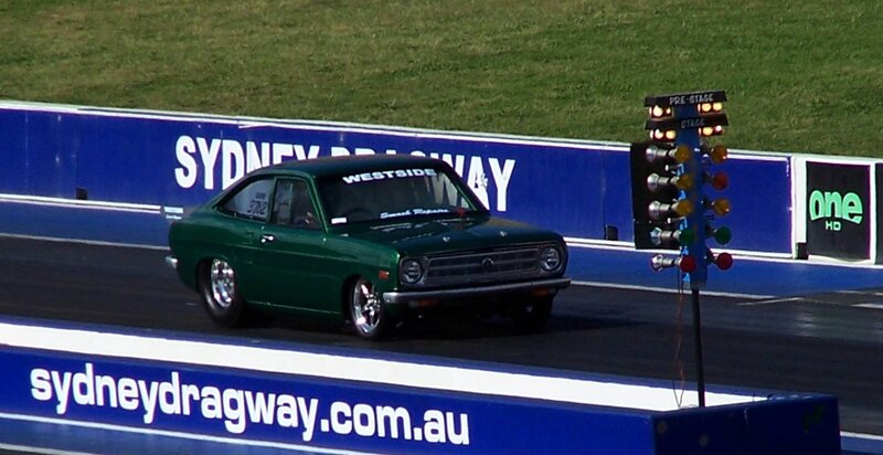 Green Drag Racing Car — Competitive