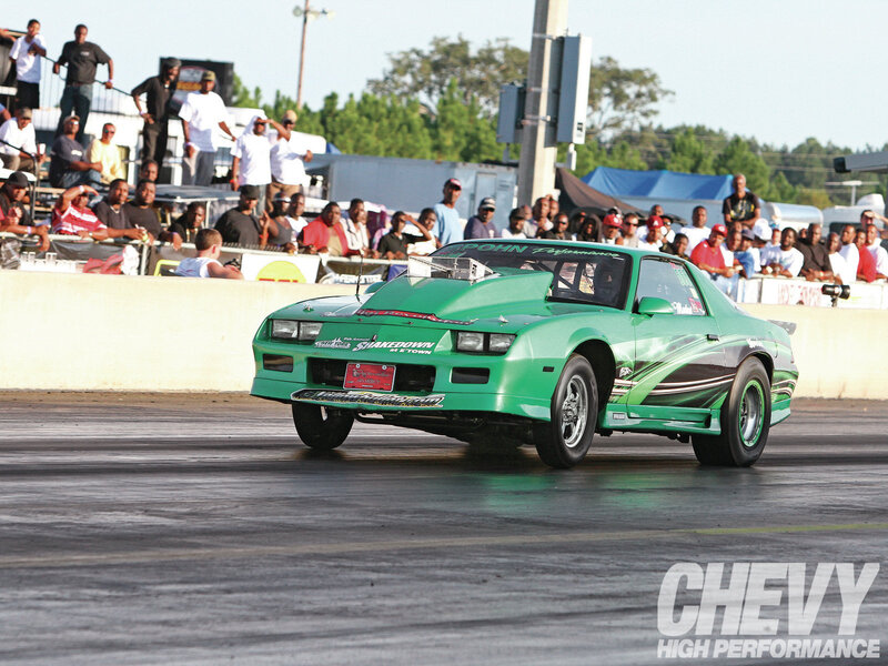 Green Drag Racing Car — Energetic