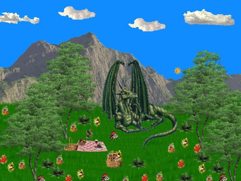 Green Dragon at Picnic