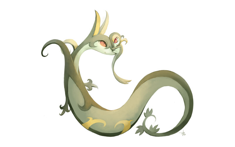 green dragon creature