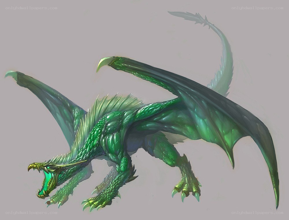 green dragon creature