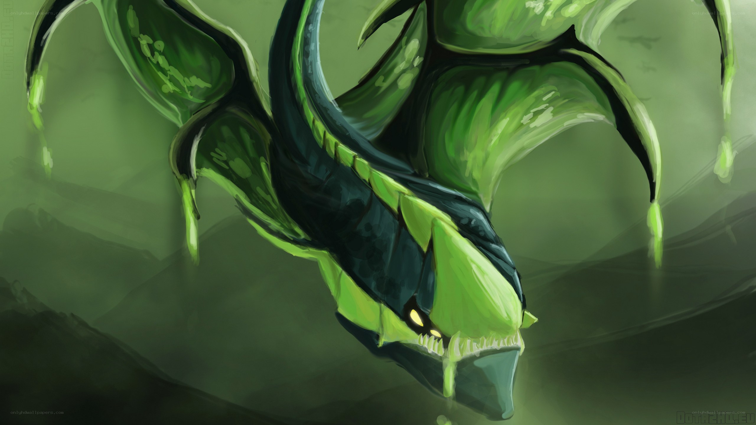 green dragon creature