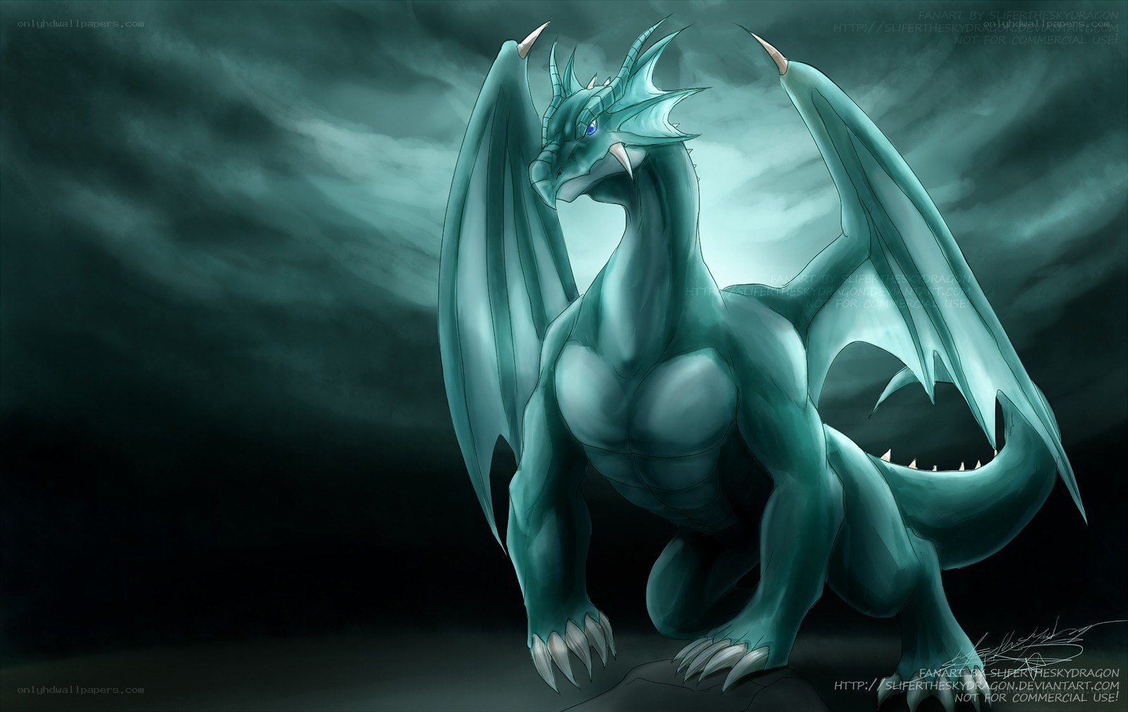 green dragon fantasy artwork